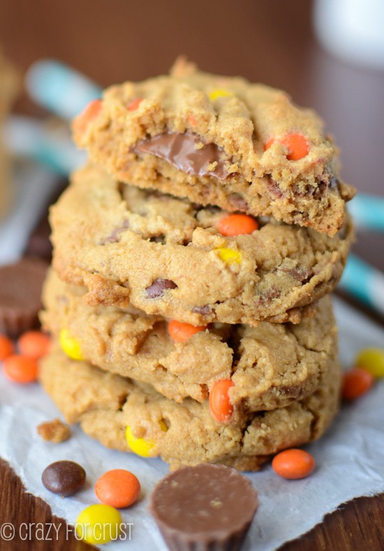 Jordan's Reese's Overload Peanut Butter Cookies - Crazy for Crust