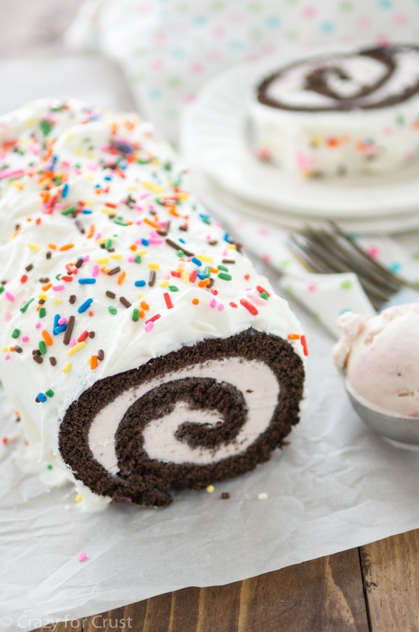 {Neapolitan} Ice Cream Cake Roll - Crazy for Crust