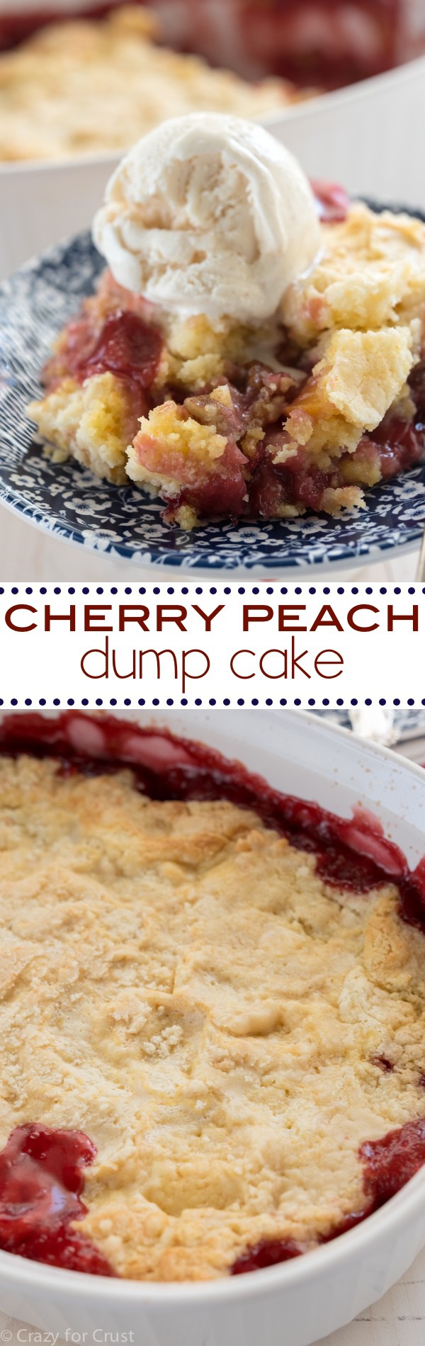 Cherry Peach Dump Cake Crazy For Crust 
