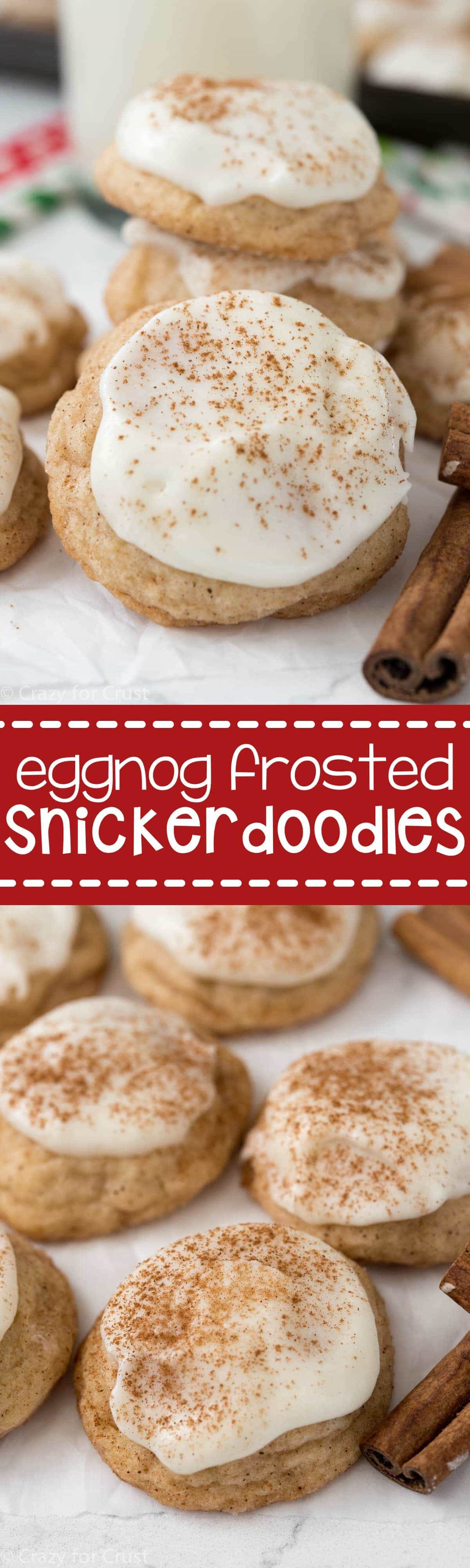 Eggnog Frosted Snickerdoodles Crazy For Crust 