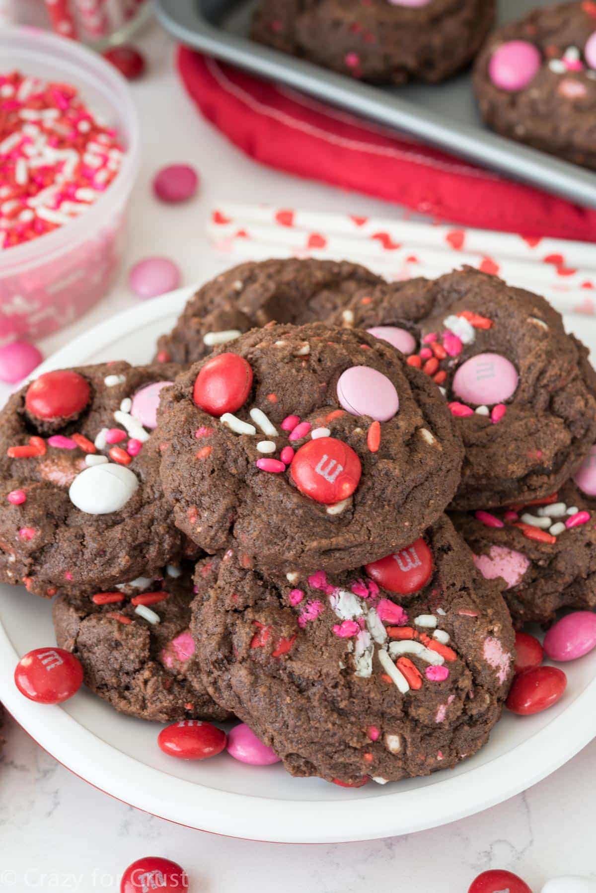Very Valentine Pudding Cookies - Crazy for Crust