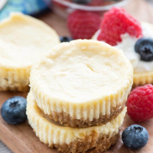 Easy Mini Cheesecakes Bites 4 Ways Crazy For Crust