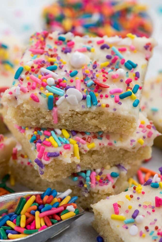 BEST Sugar Cookie Bars - Crazy for Crust