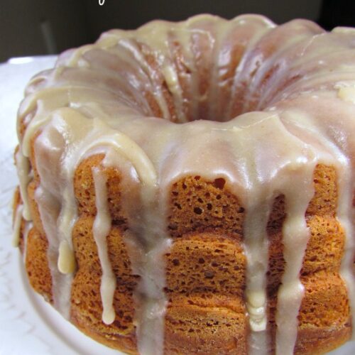 Pumpkin Cake with Browned Butter Frosting - Crazy for Crust