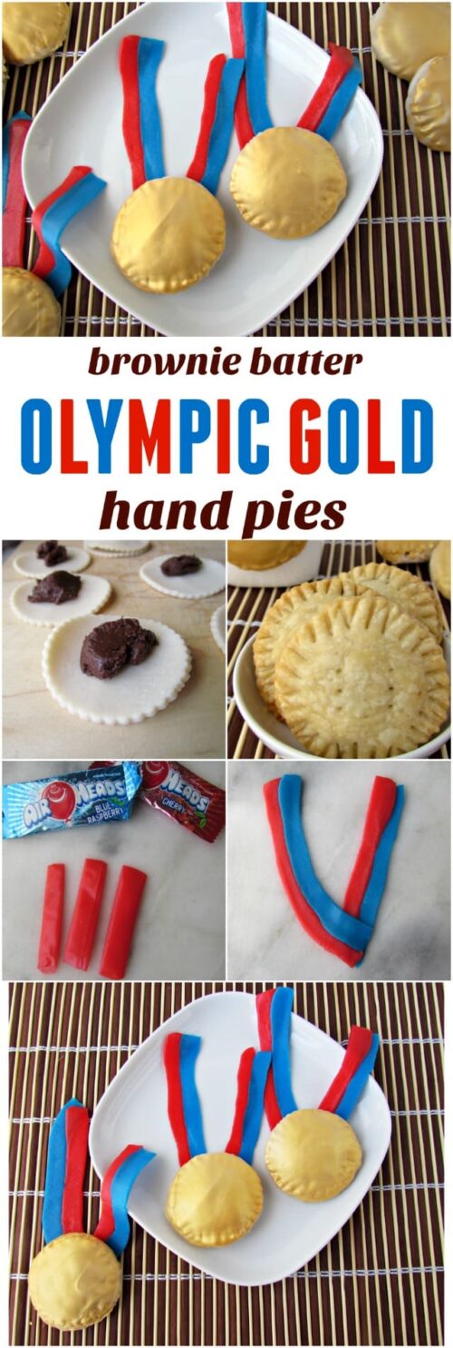 Olympic Gold Medal Brownie Batter Hand Pies - Crazy for Crust