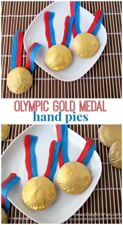 Olympic Gold Medal Brownie Batter Hand Pies - Crazy for Crust