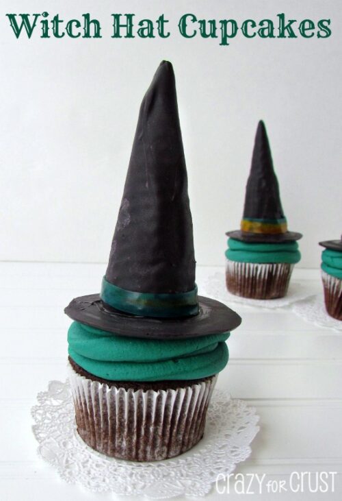Witch Hat Cupcakes - Crazy for Crust