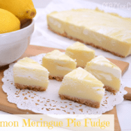 Lemon Meringue Pie Fudge - Crazy for Crust