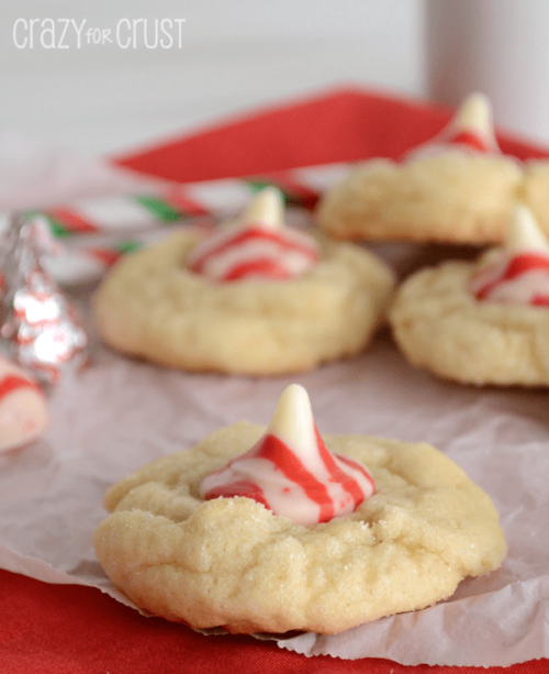 Triple White Chocolate Peppermint Blossoms - Crazy for Crust