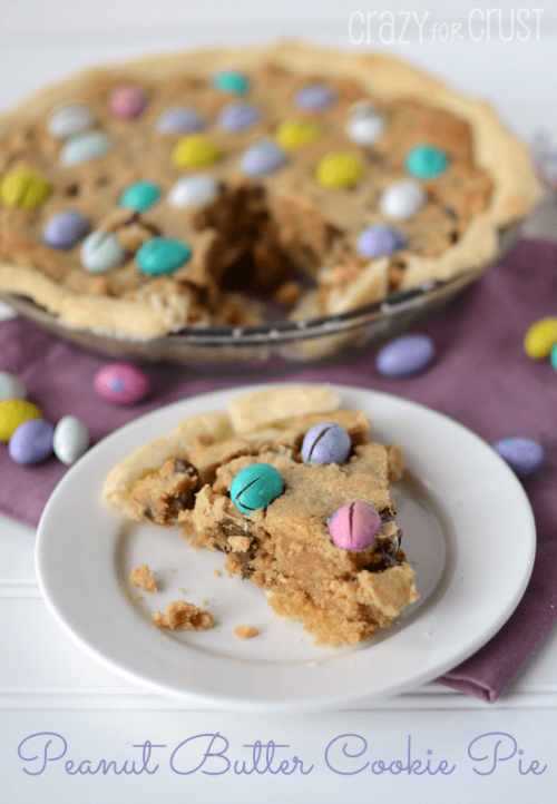 Peanut Butter Cookie Pie - Crazy for Crust