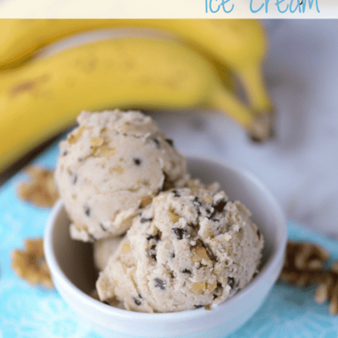 Healthy Banana Nut Chip Ice Cream - Crazy for Crust