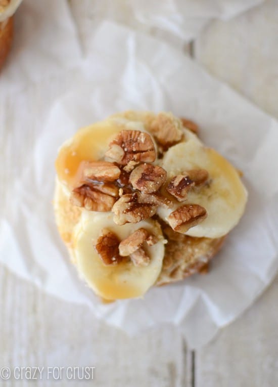 Banana Caramel Pecan Doughnuts Gourdoughs Copycat Crazy For Crust