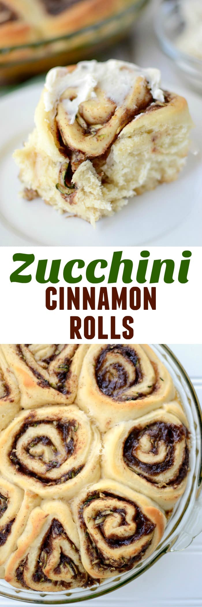 Zucchini Cinnamon Rolls - Crazy for Crust