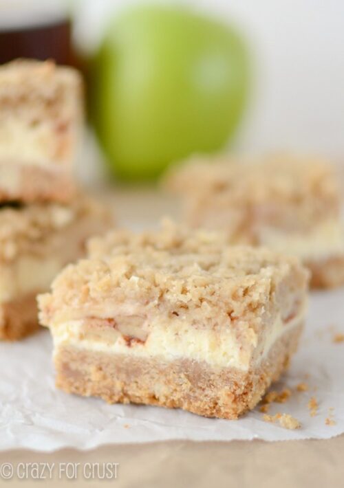 Apple Cheesecake Bars - Crazy for Crust