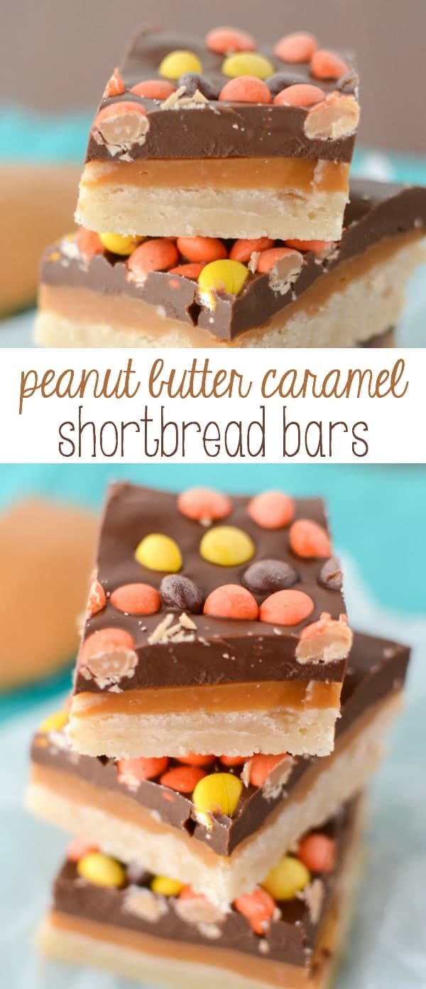Peanut Butter Caramel Shortbread Bars {millionaire bars} - Crazy for Crust