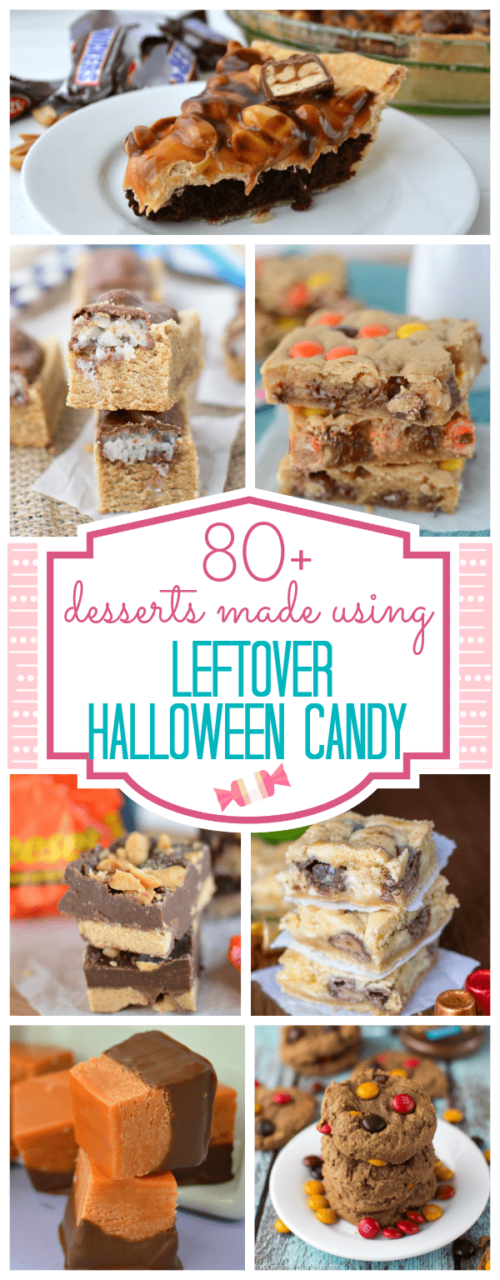 80+ Desserts to make with Leftover Halloween Candy - Crazy for Crust