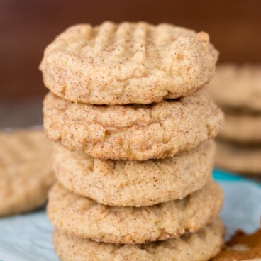 Peanut Butter Snickerdoodles - Crazy For Crust