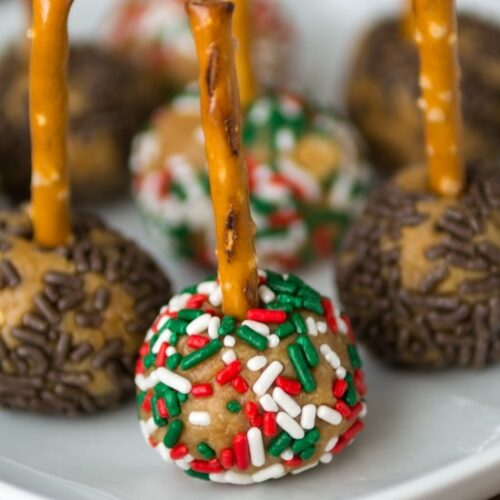 Peanut Butter Cheese Ball Pops - Crazy for Crust