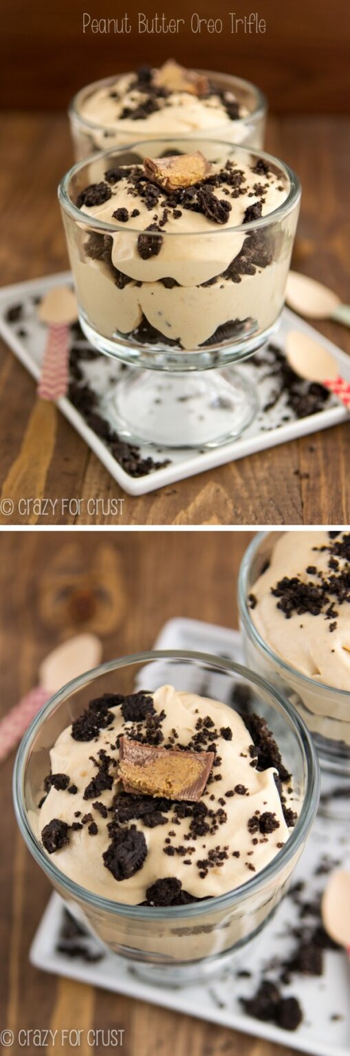 Peanut Butter Oreo Trifle - Crazy for Crust