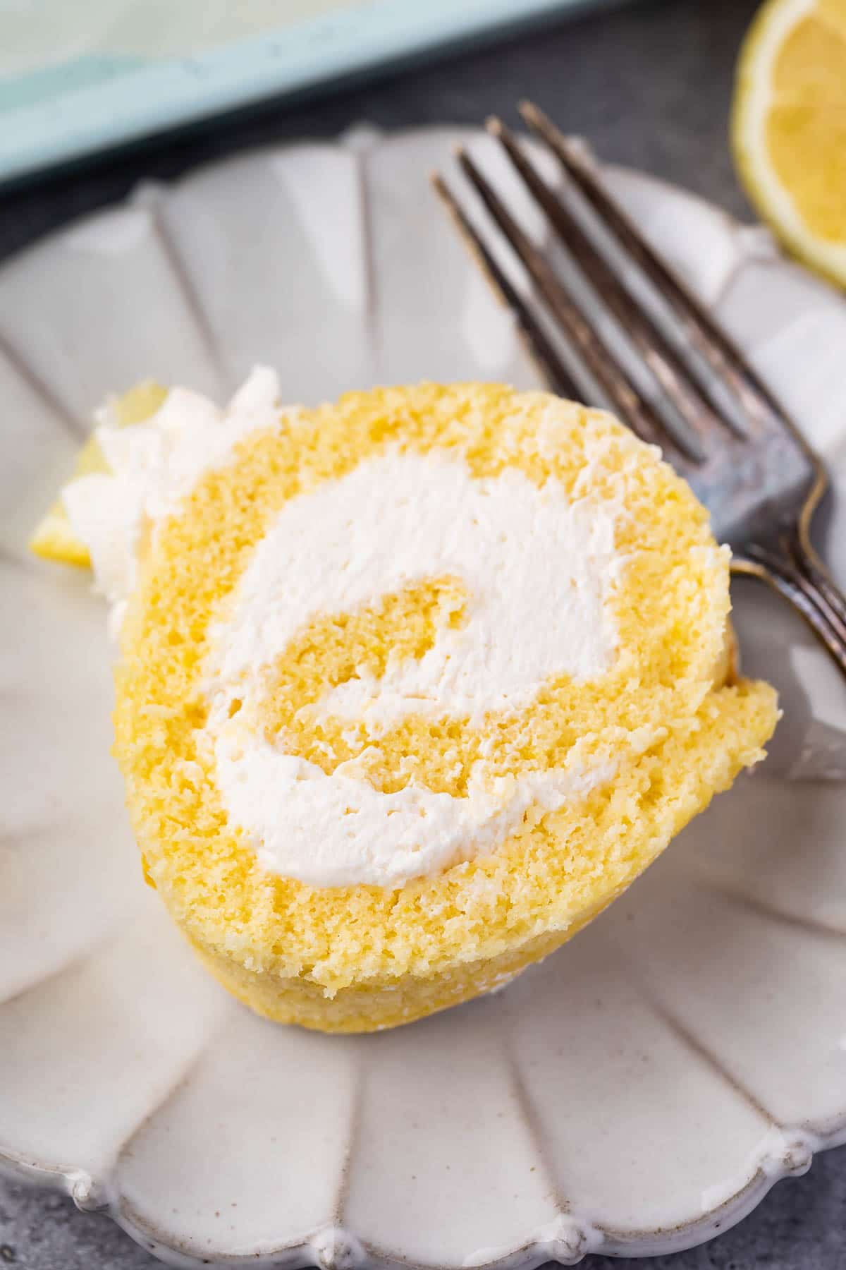 Lemon Cake Roll - Crazy for Crust