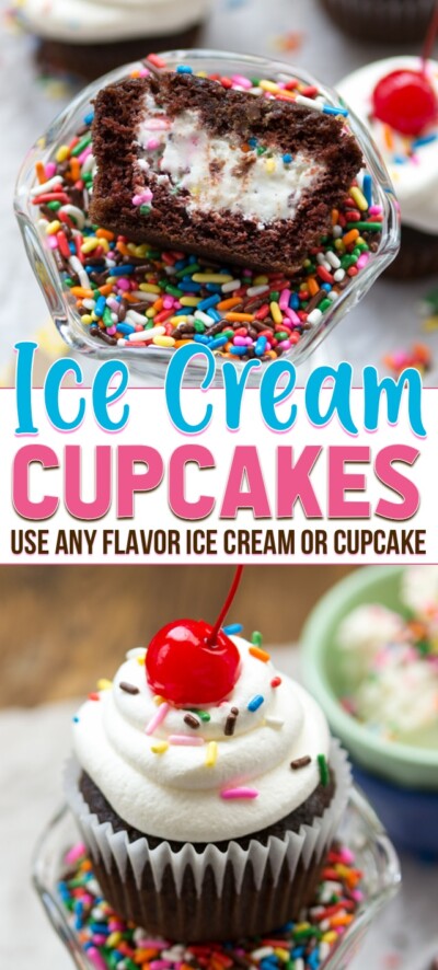 Ice Cream Cupcakes - Crazy for Crust