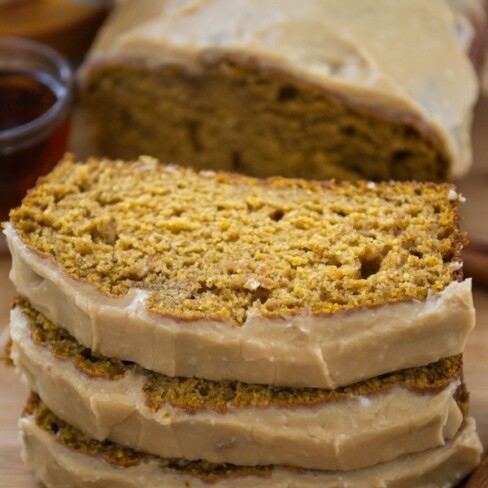 Pumpkin Bread with Maple Glaze - Crazy for Crust