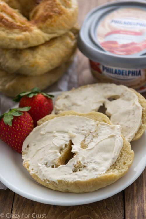 Cinnamon Sugar Bagels Crazy for Crust