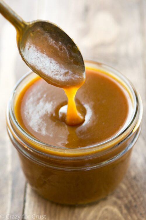 Homemade Pumpkin Caramel Sauce - Crazy for Crust