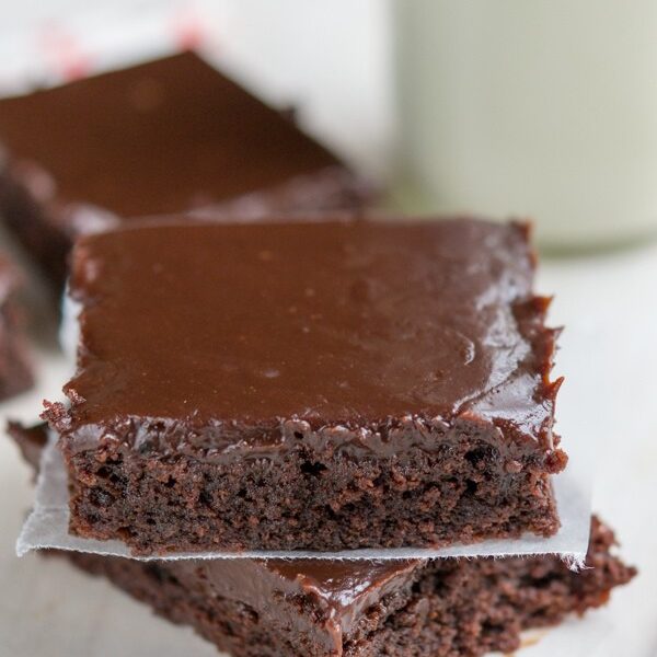 Easy Double Fudge Brownies with the most amazing frosting ever. - Crazy ...