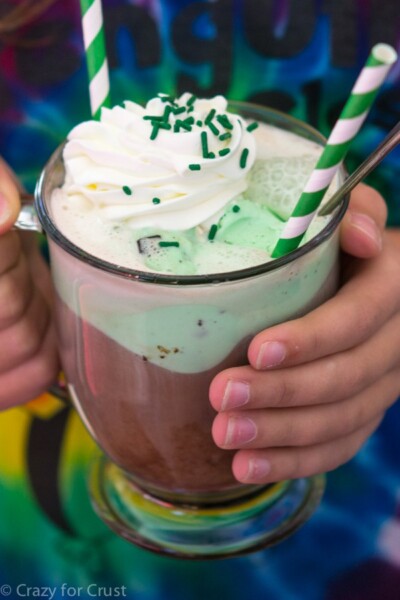 Hot Chocolate Float - Crazy for Crust