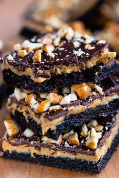 Peanut Butter Cup Cookie Bars - Crazy for Crust