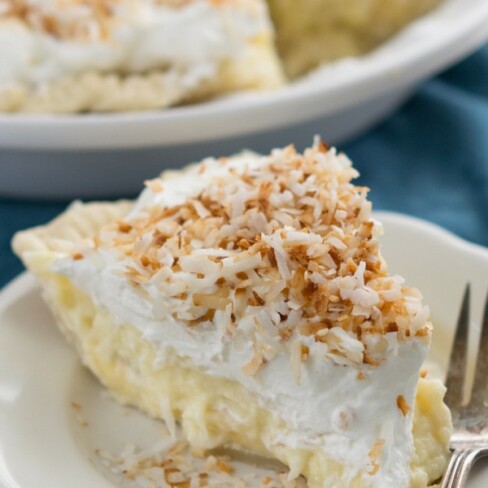 Coconut Banana Cream Pie - Crazy for Crust