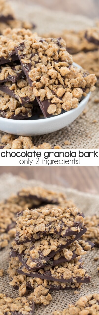 Chocolate Granola Bark - Crazy for Crust