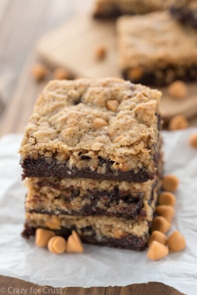 Oatmeal Scotchie Brookies - Crazy for Crust