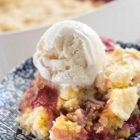 Cherry Peach Dump Cake - Crazy for Crust