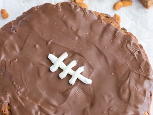 How To Make A Football Cookie Cake Crazy For Crust