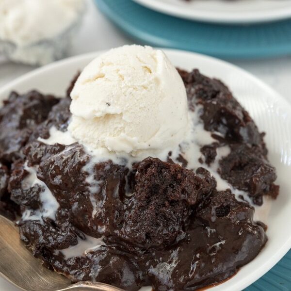 Slow Cooker Brownie Pudding Crazy for Crust