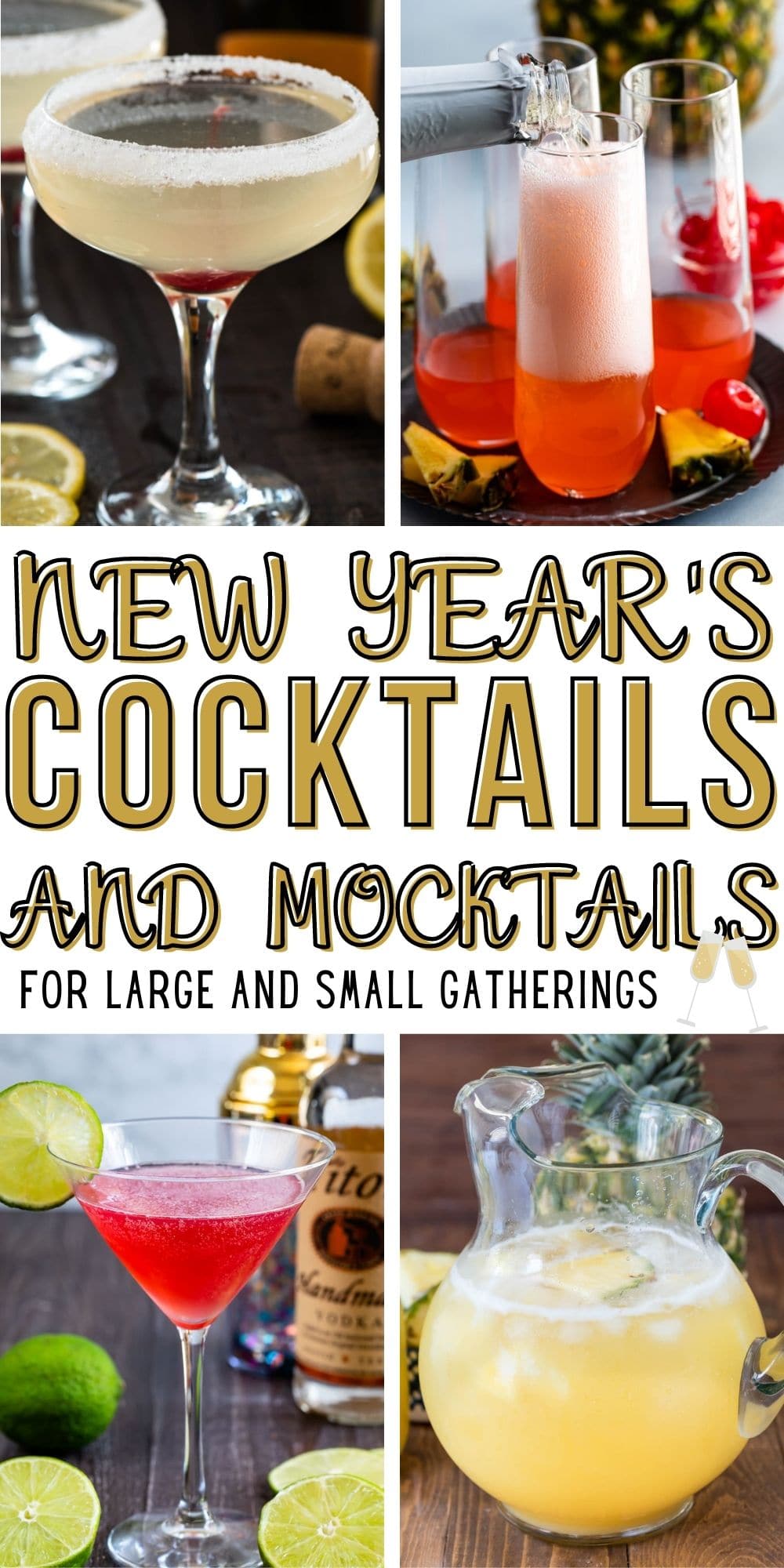 Must Drink New Year's Eve Cocktail Recipes - Crazy for Crust