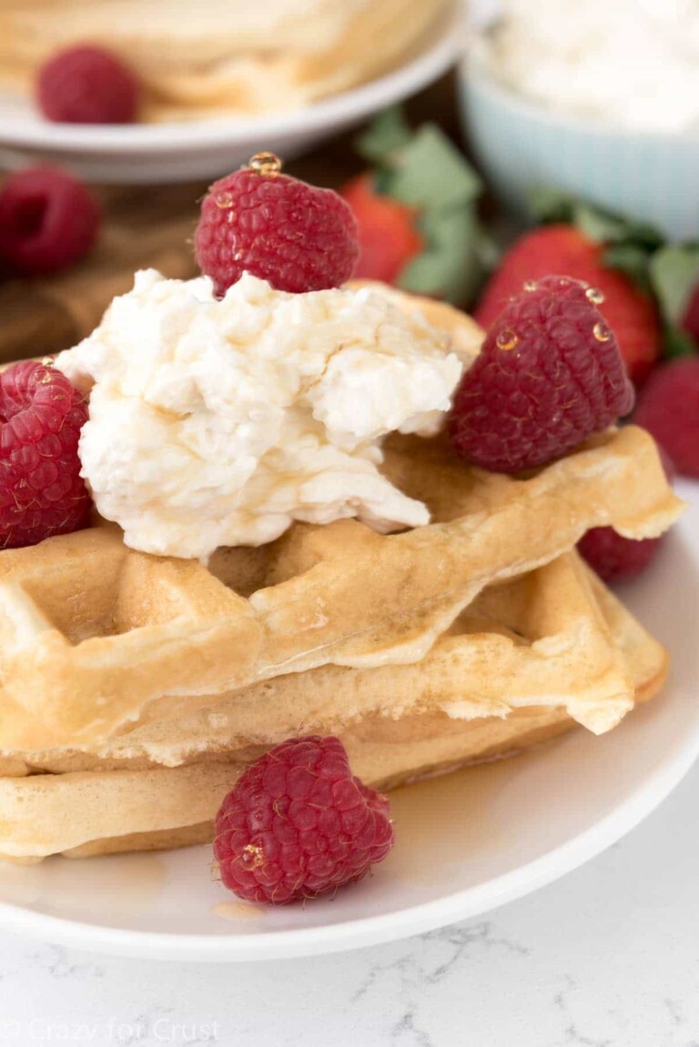 Cheesecake Waffles - Crazy for Crust