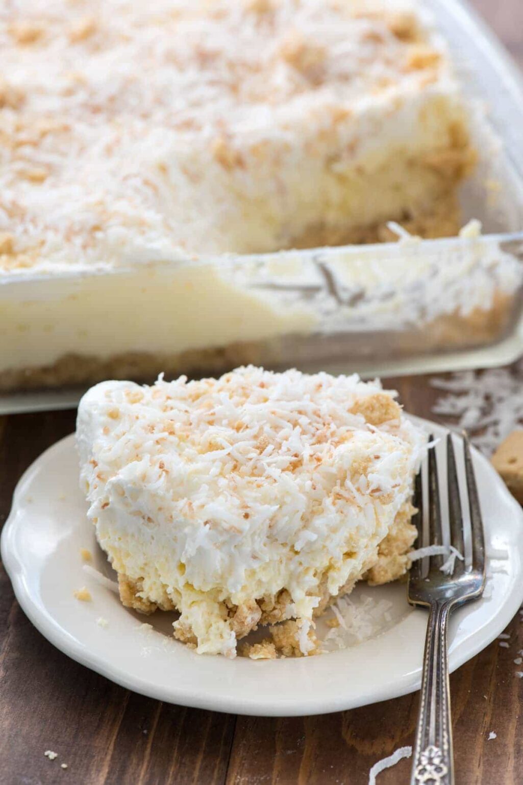 Coconut Cheesecake No Bake Dessert Crazy for Crust