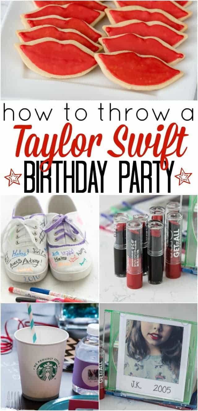 Taylor Swift Party Favours  Taylor swift birthday party ideas