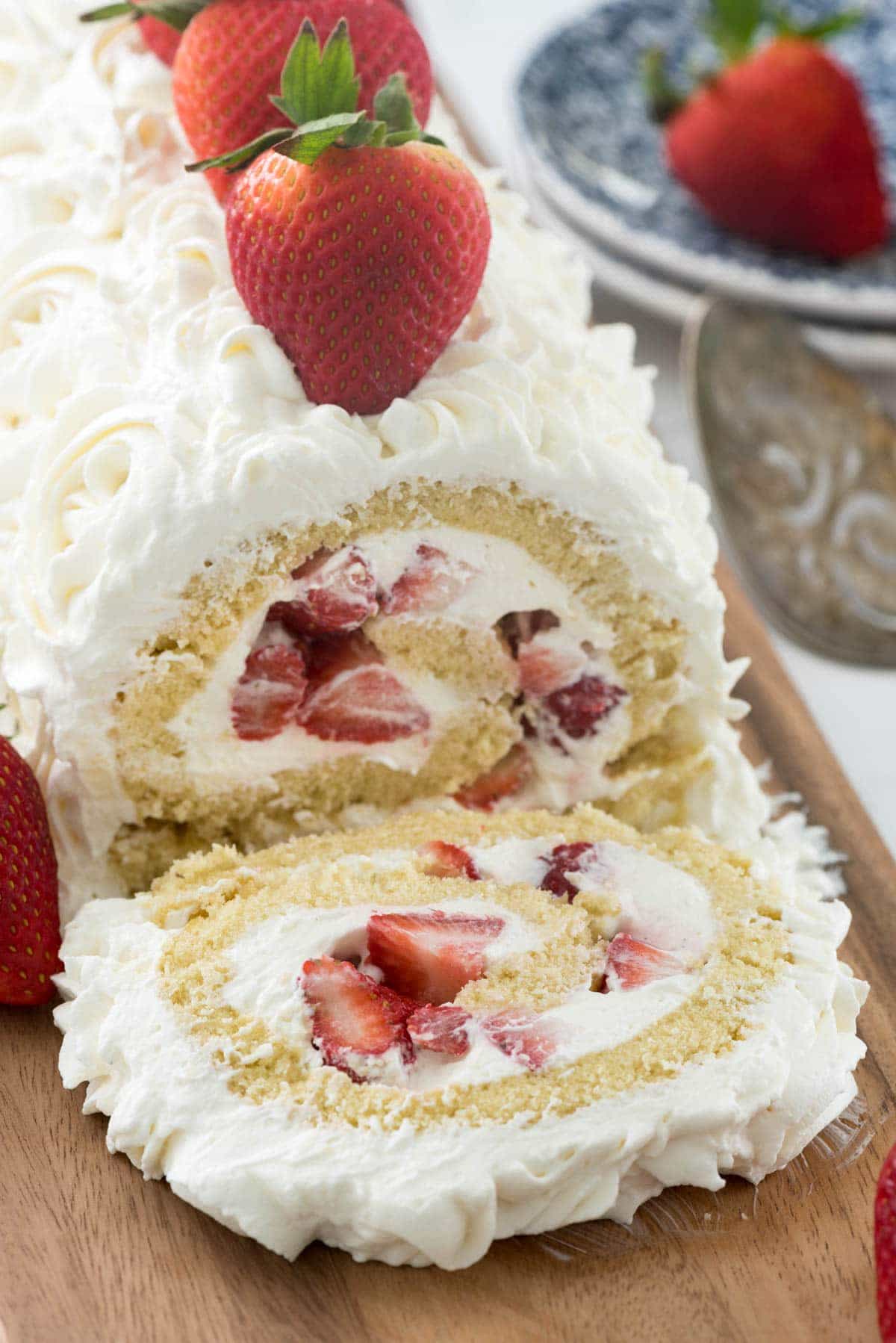 Strawberry Shortcake Cake Roll - Crazy For Crust