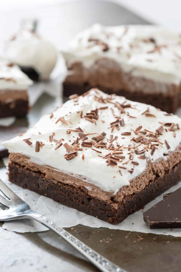 French Silk Brownies - Crazy for Crust