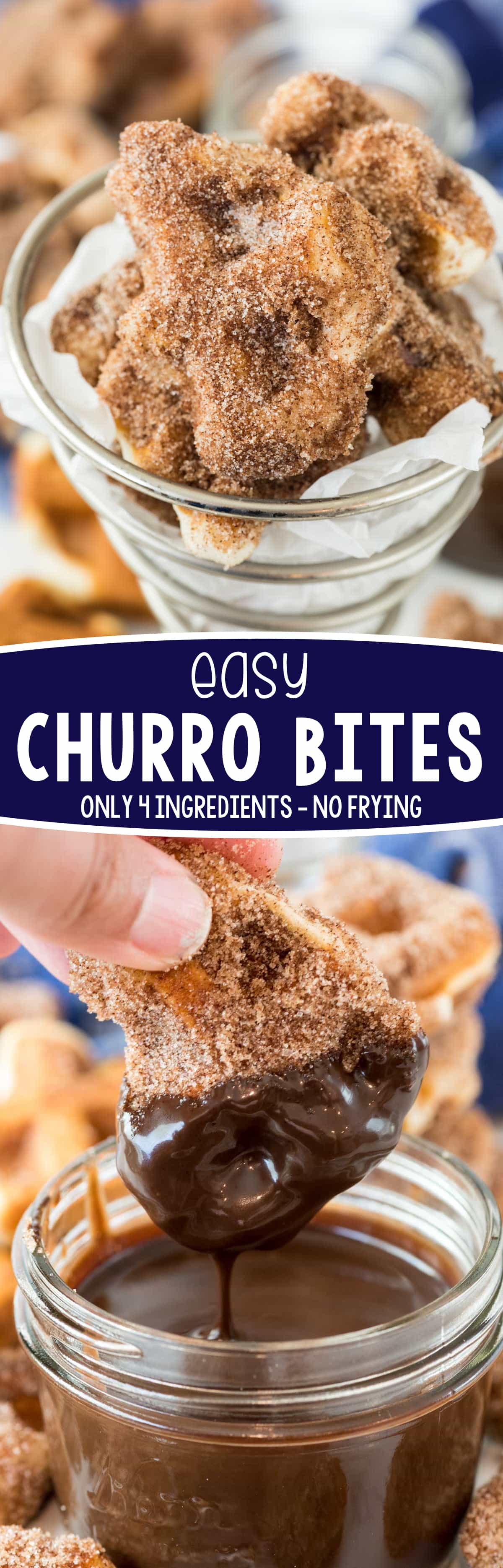 Easy Churro Bites Crazy for Crust