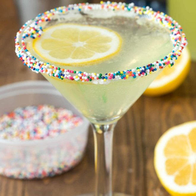 Lemon Cupcake Martini - Crazy for Crust