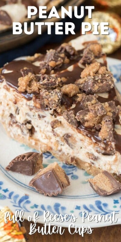 No Bake Peanut Butter Cup Pie Recipe - Crazy for Crust