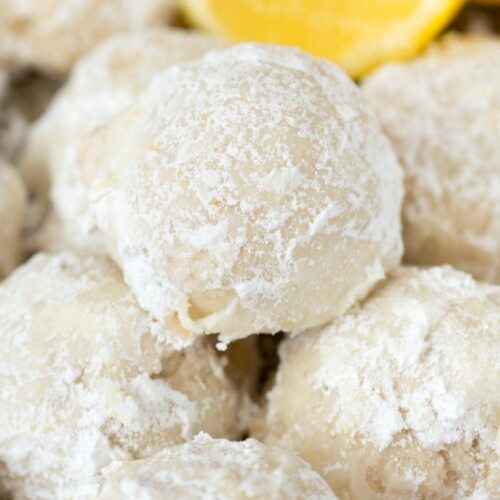 Lemon Snowball Cookies - Crazy for Crust