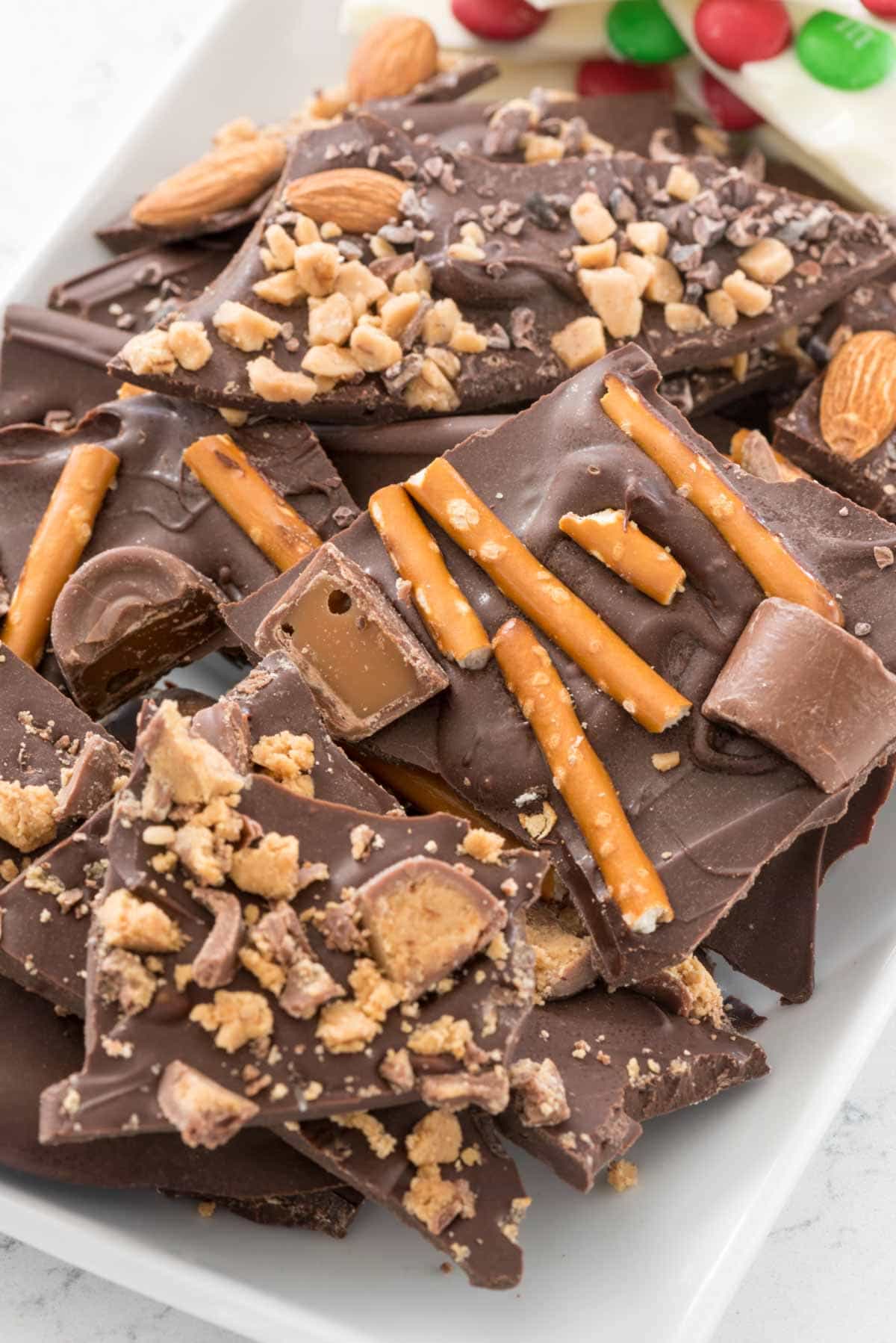 5 Minute Chocolate Bark 6 Ways Crazy For Crust