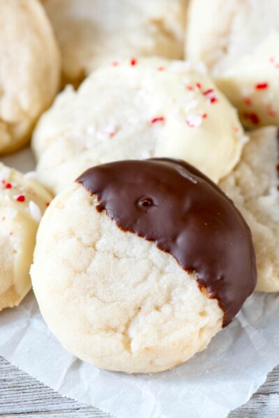 Soft Chewy Shortbread Cookies (1 dough 4 ways) - Crazy for Crust