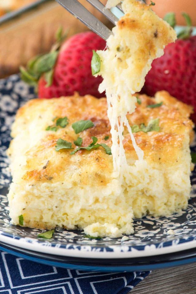 Cheesy Egg Casserole (no bread!) Crazy for Crust